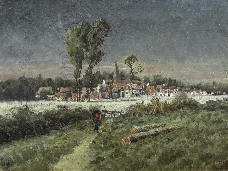 1853-Camille Magnus - Ai margini del villaggio